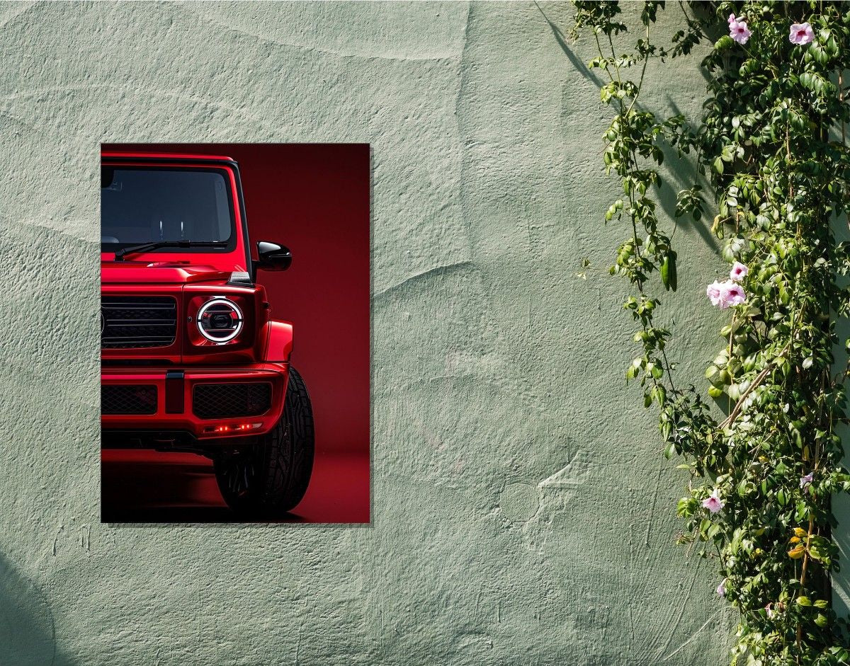 "Red Beast"- Shiny & Sturdy Metallic Poster Art That Pops & Sticks