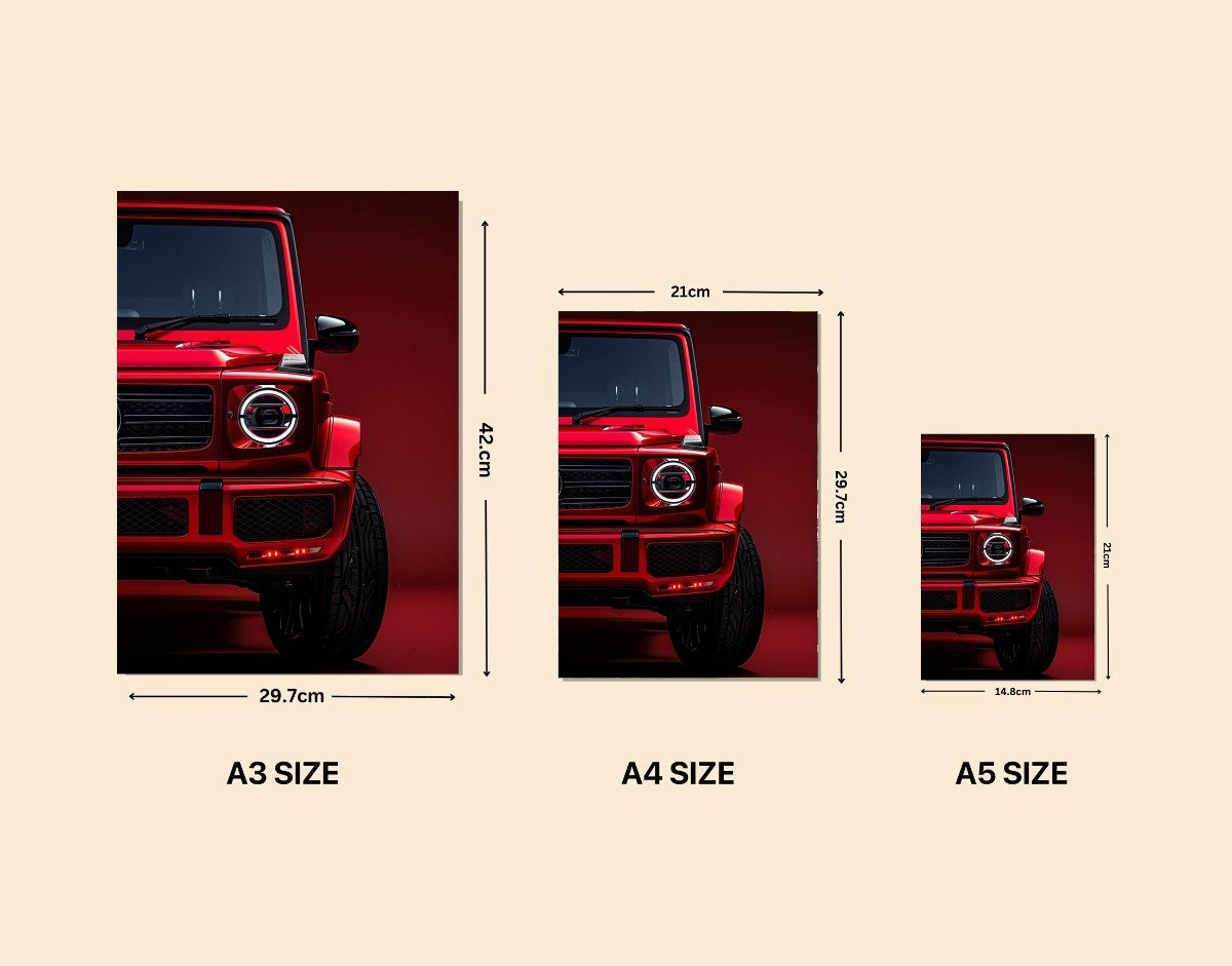 "Red Beast"- Shiny & Sturdy Metallic Poster Art That Pops & Sticks