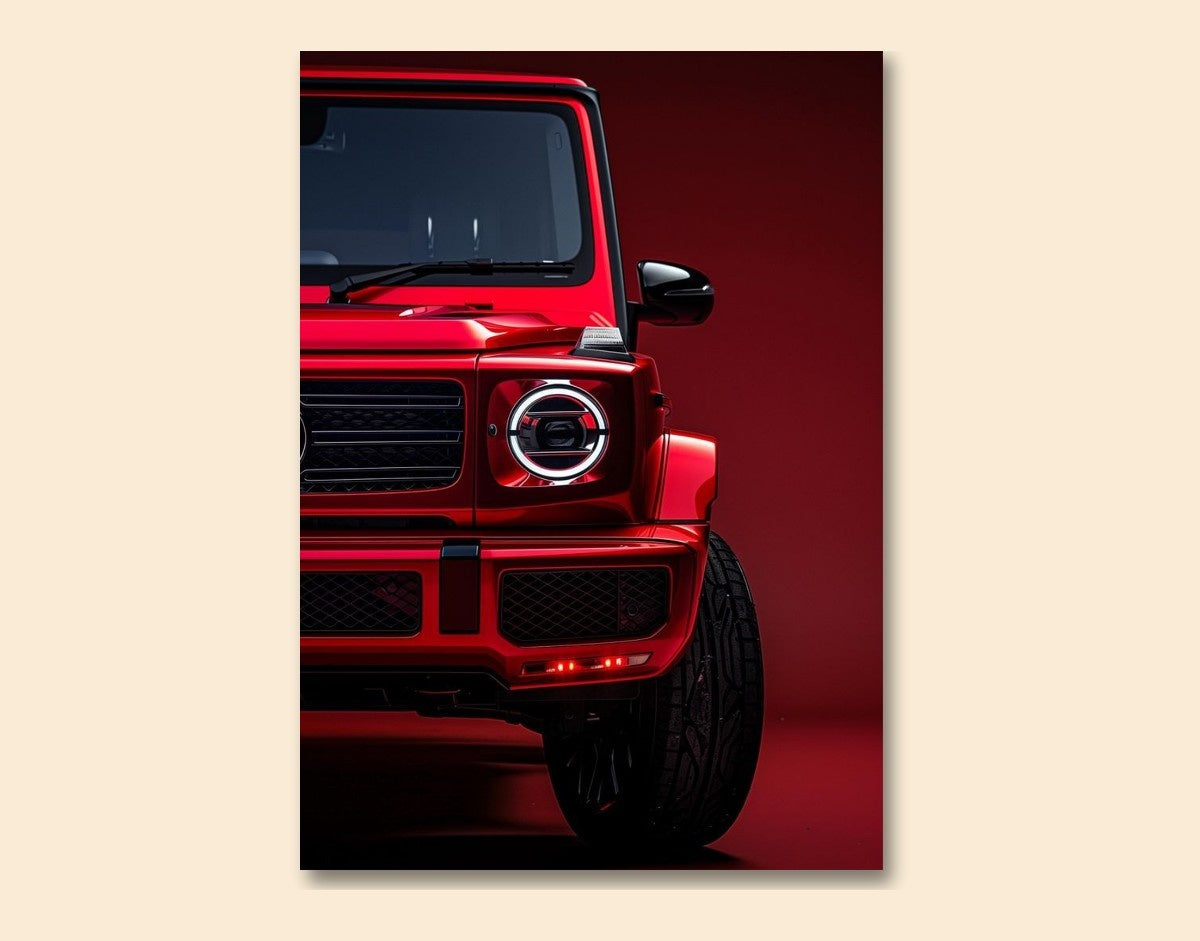 "Red Beast"- Shiny & Sturdy Metallic Poster Art That Pops & Sticks