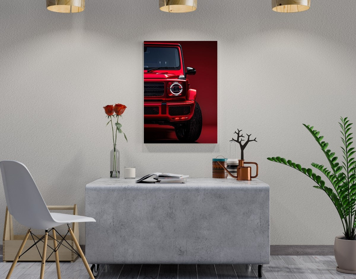 "Red Beast"- Shiny & Sturdy Metallic Poster Art That Pops & Sticks