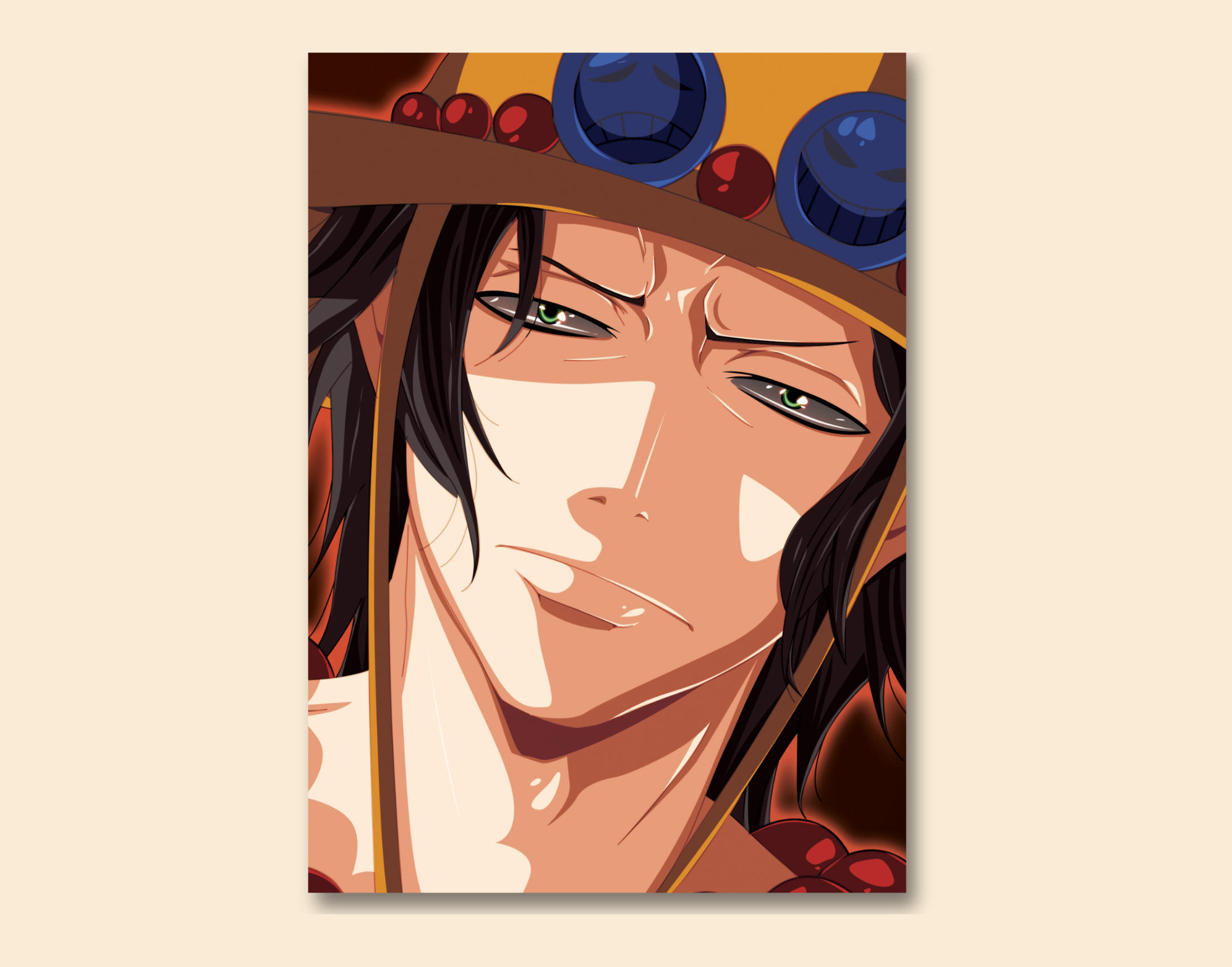 "ON PIECE : ZORO"- Shiny & Sturdy Metallic Poster Art That Pops & Sticks (Literally!)