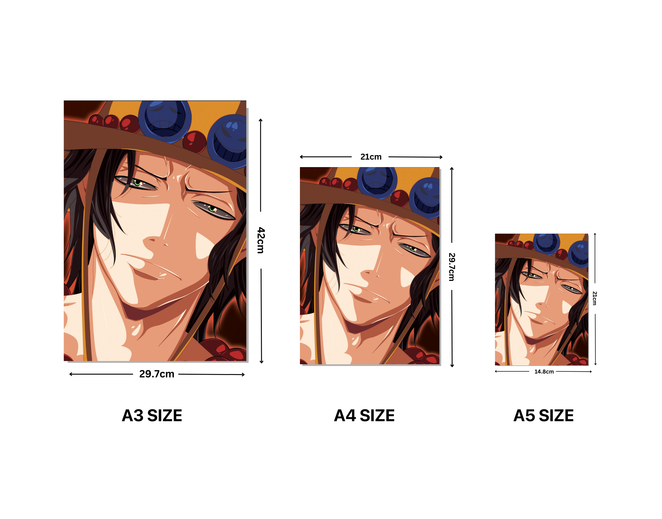 "ON PIECE : ZORO"- Shiny & Sturdy Metallic Poster Art That Pops & Sticks (Literally!)