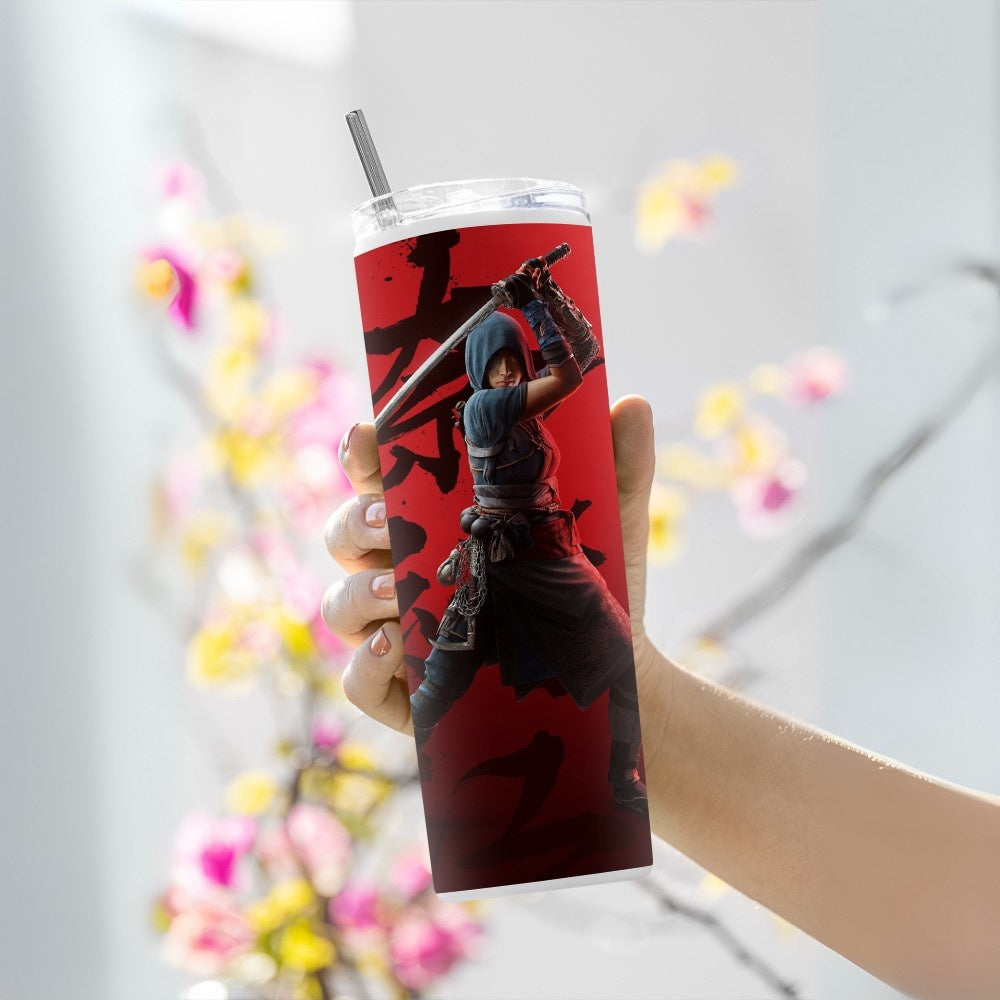 "Assassin's Creed Shadows : Naoe Gaming" Tumbler with Metal Straw
