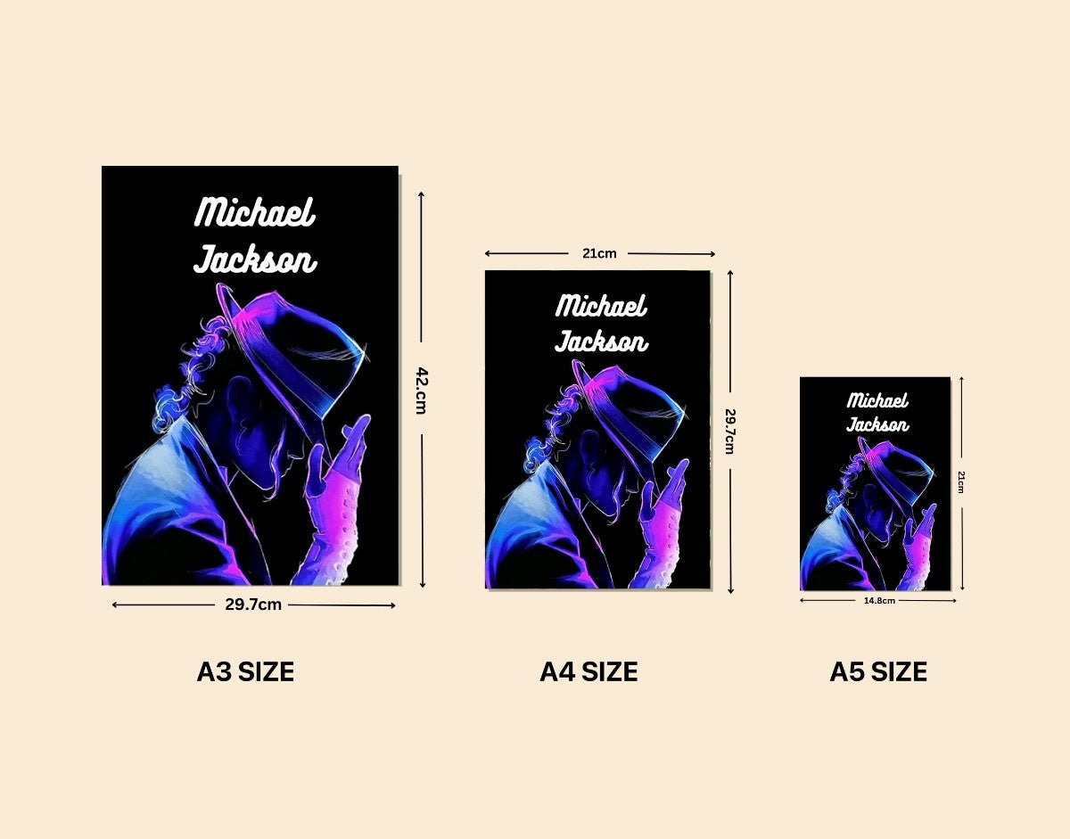 "MJ Groove"- Shiny & Sturdy Metallic Poster Art That Pops & Sticks
