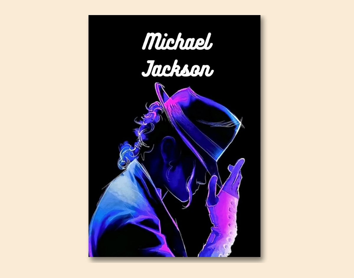 "MJ Groove"- Shiny & Sturdy Metallic Poster Art That Pops & Sticks