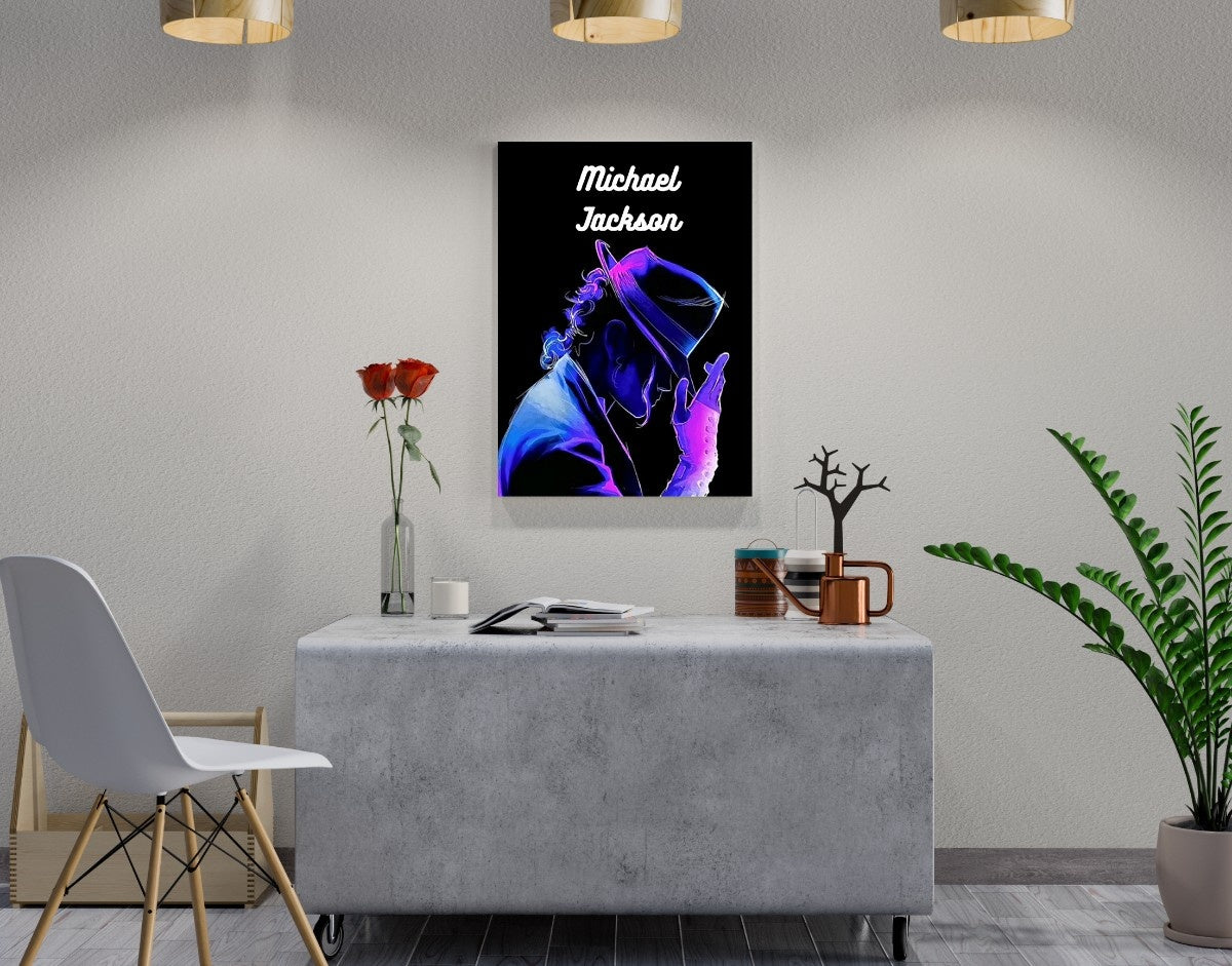 "MJ Groove"- Shiny & Sturdy Metallic Poster Art That Pops & Sticks
