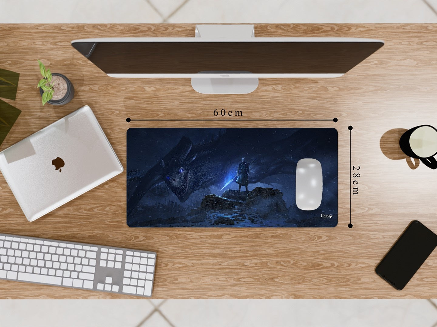 "NIGHT KING - THE KING IN THE NORTH" Gaming Mousepad Elevate Your Gaming Experience