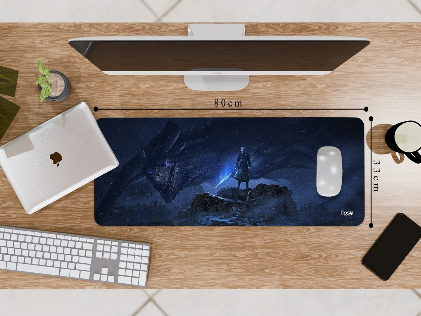 "NIGHT KING - THE KING IN THE NORTH" Gaming Mousepad Elevate Your Gaming Experience