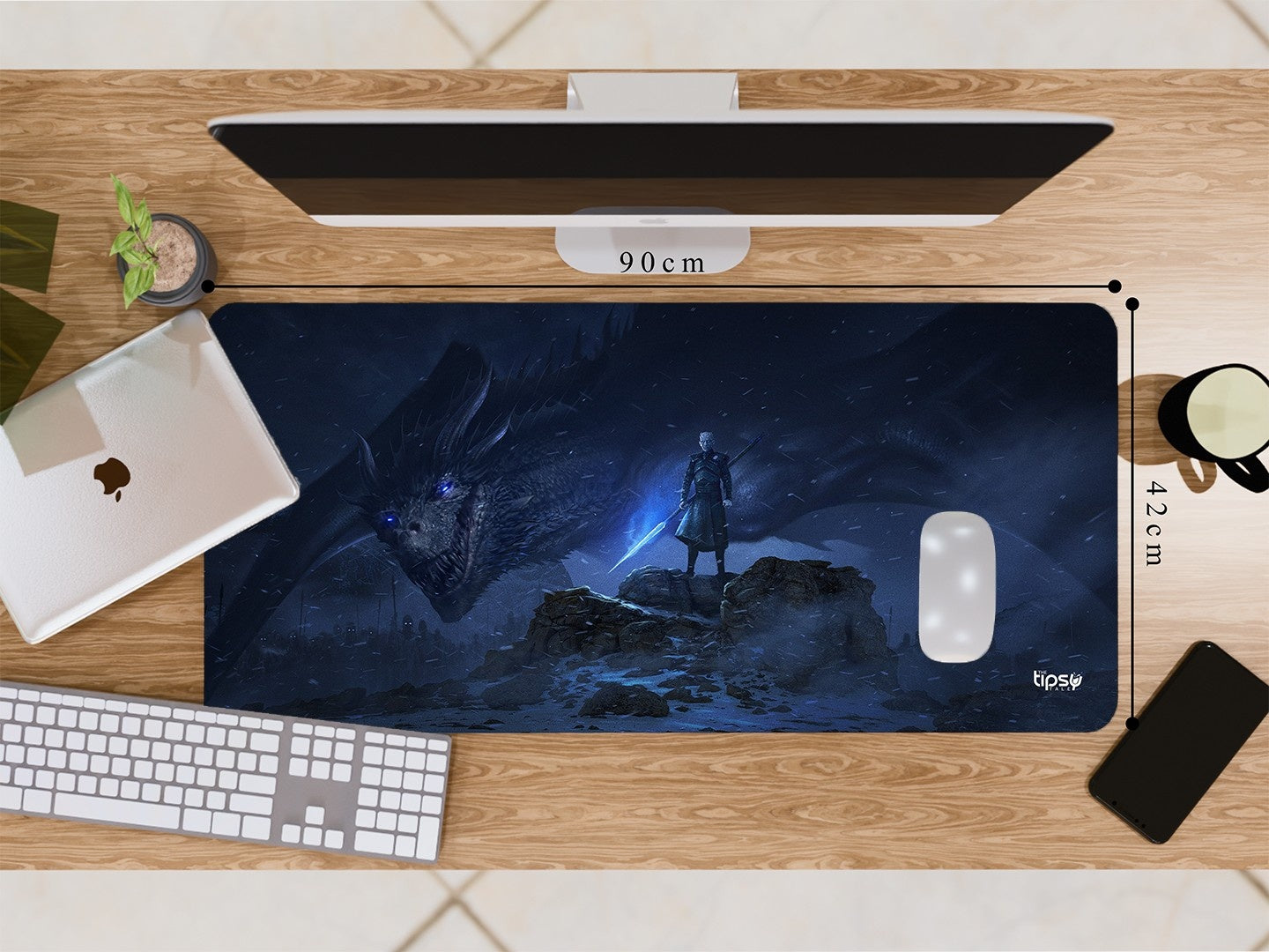 "NIGHT KING - THE KING IN THE NORTH" Gaming Mousepad Elevate Your Gaming Experience