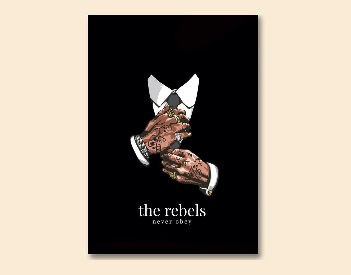 "The Rebels"- Shiny & Sturdy Metallic Poster Art That Pops & Sticks