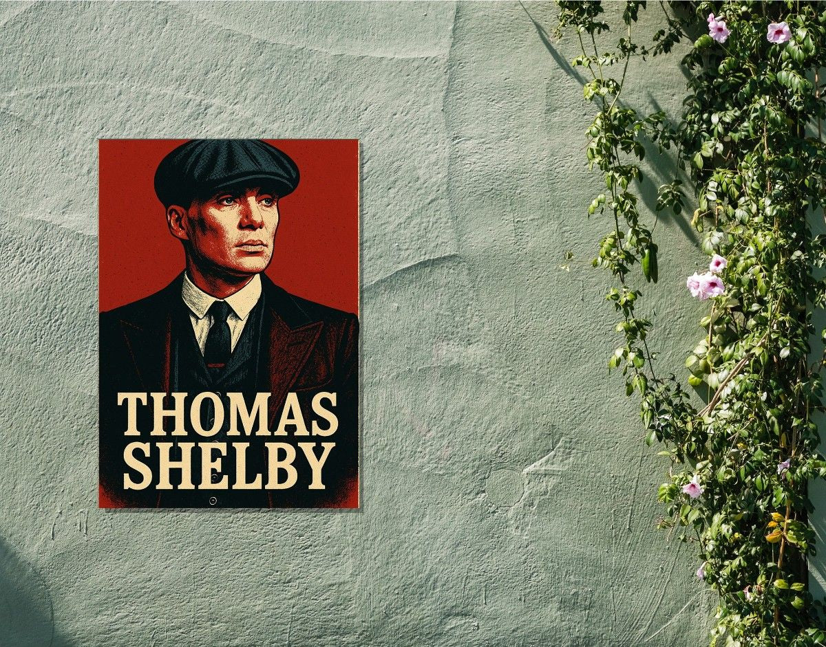 "Thomas Shelby"- Shiny & Sturdy Metallic Poster Art That Pops & Sticks