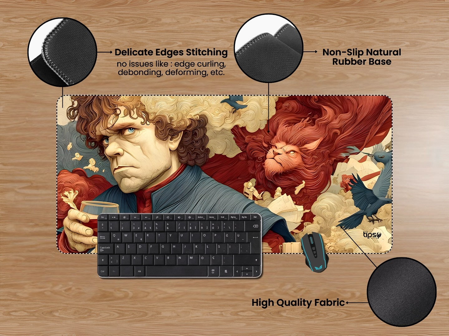 "TYRION LANISTER - THE LAST LANNISTER" Gaming Mousepad Elevate Your Gaming Experience
