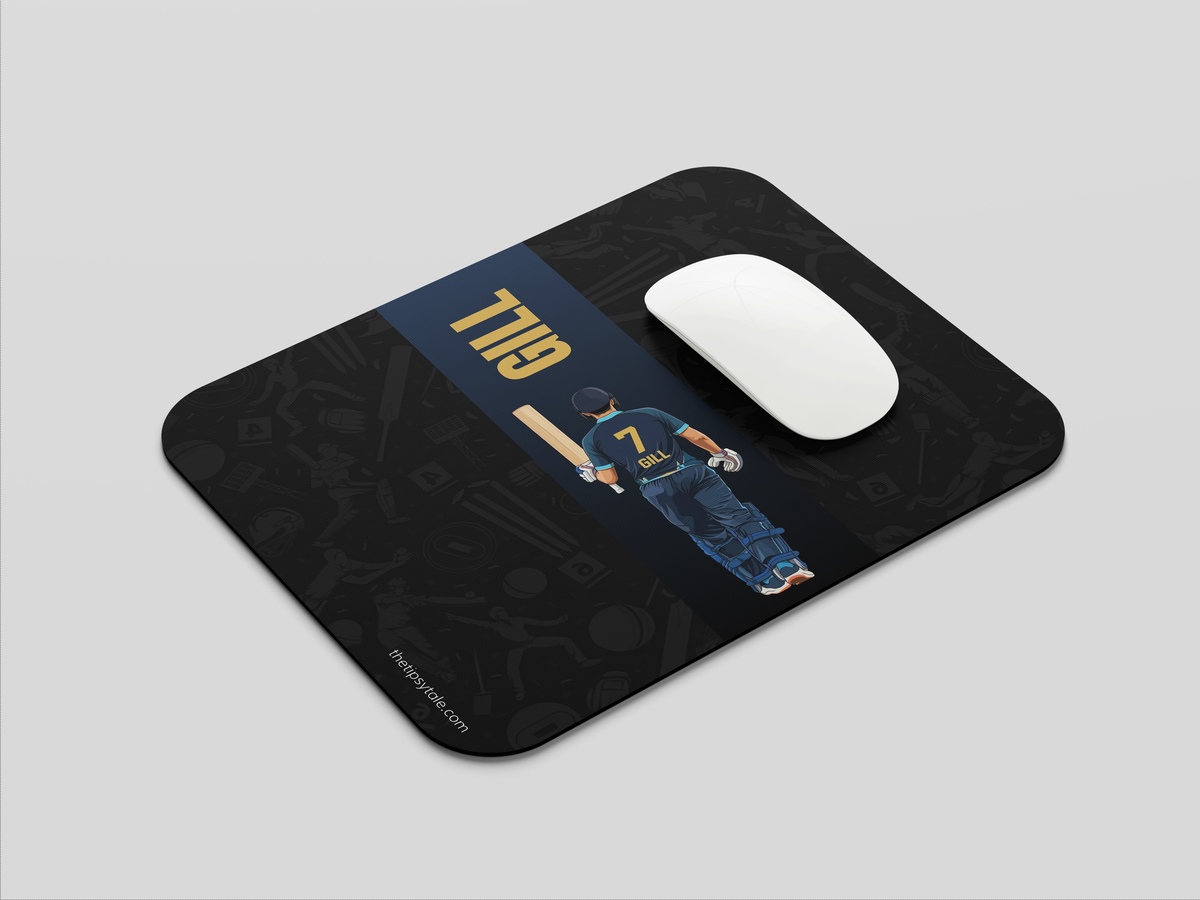 " GILL 07 - CRICKET FANDOM" Mousepad Enhance Your Workspace with Style