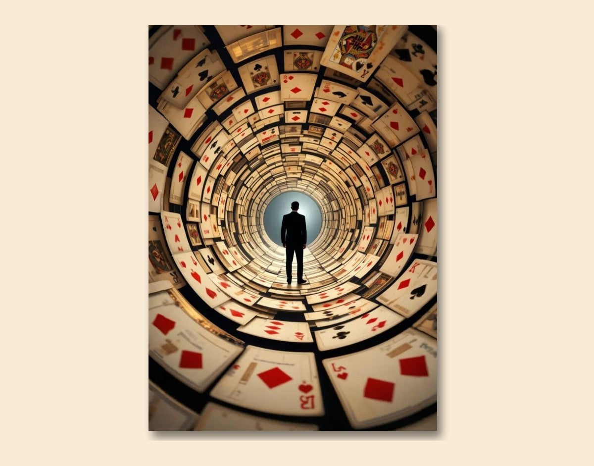 "Tunnel Vision"- Shiny & Sturdy Metallic Poster Art That Pops & Sticks