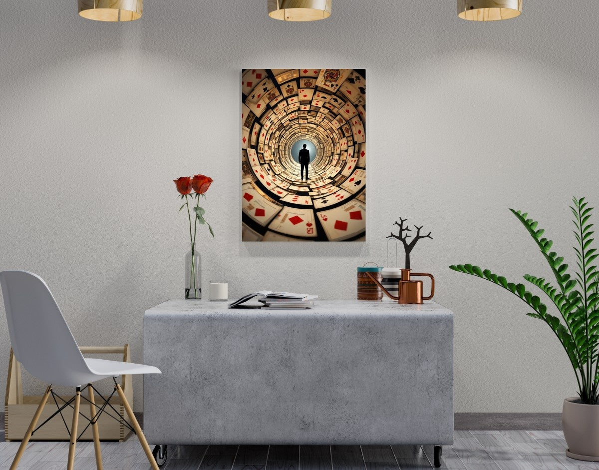 "Tunnel Vision"- Shiny & Sturdy Metallic Poster Art That Pops & Sticks