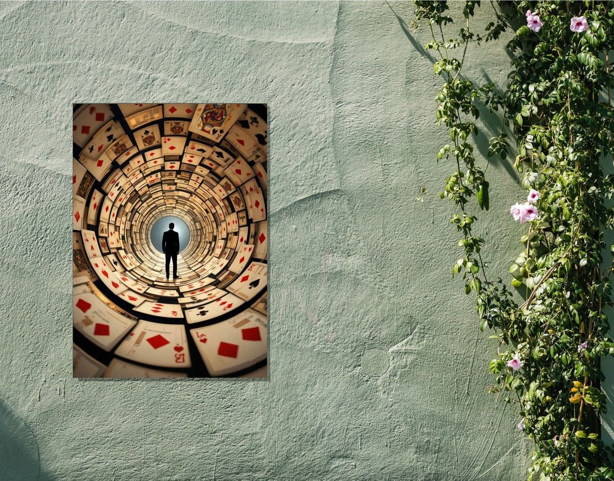 "Tunnel Vision"- Shiny & Sturdy Metallic Poster Art That Pops & Sticks