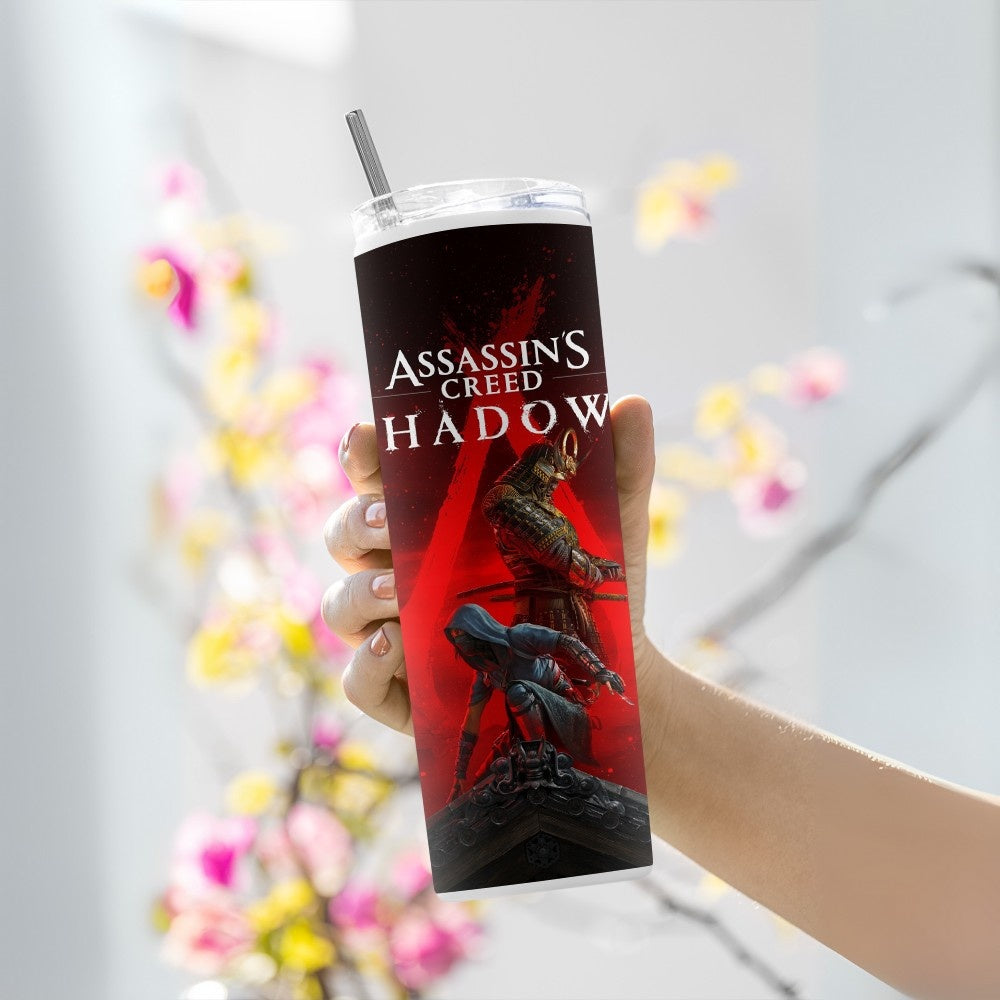 "Assassin's Creed Shadows - Gaming" Tumbler with Metal Straw