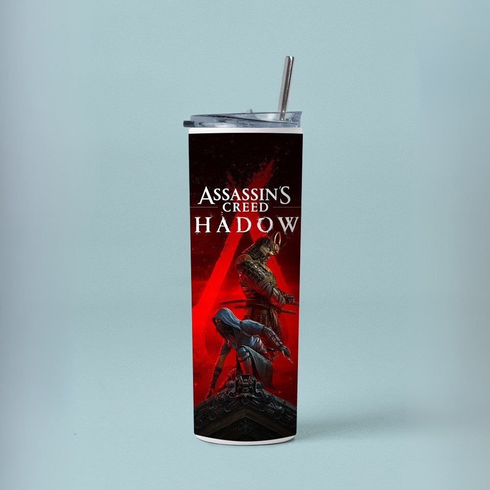 "Assassin's Creed Shadows - Gaming" Tumbler with Metal Straw