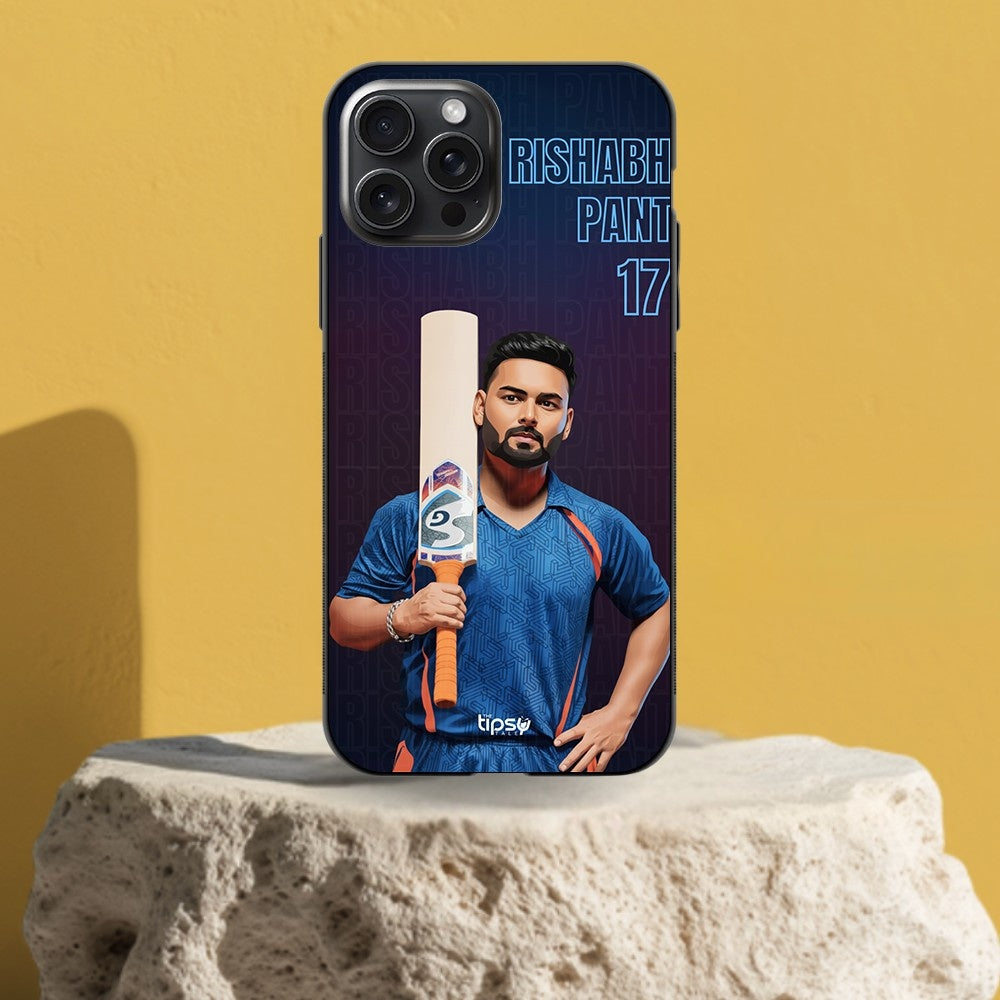 "RISHABH PANT: CRICKET FANDOM" -Mobile Covers Shock Resistant, Slim & Stylish Cases
