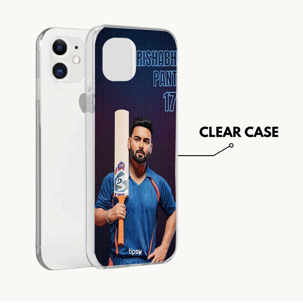 "RISHABH PANT: CRICKET FANDOM" -Mobile Covers Shock Resistant, Slim & Stylish Cases