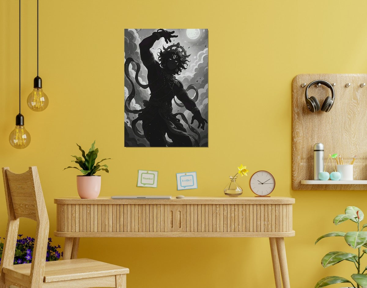 "Shadow Serpent"- Shiny & Sturdy Metallic Poster Art That Pops & Sticks