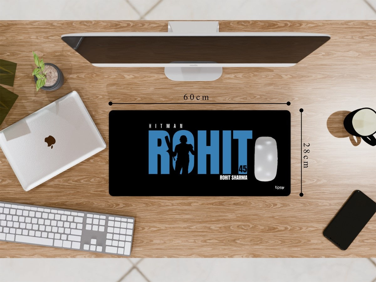 "ROHIT SHARMA 45 - CRICKET FANDOM" Gaming Mousepad Elevate Your Gaming Experience