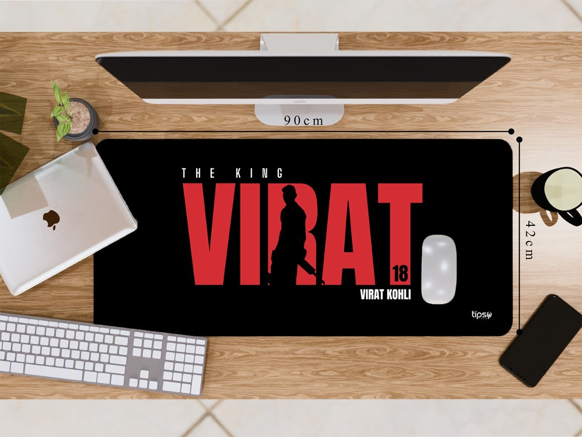 "VIRAT KOHLI 18 - CRICKET FANDOM" Gaming Mousepad Elevate Your Gaming Experience