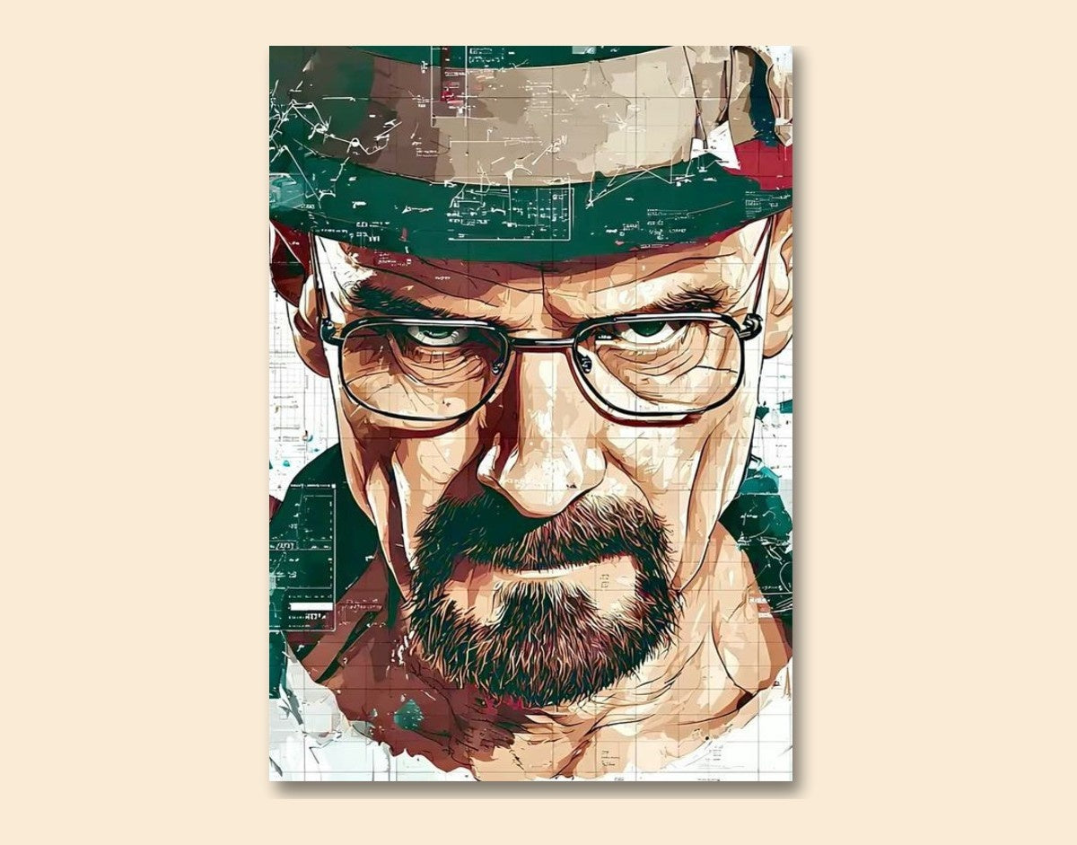 " Breaking Bad Vibes"- Shiny & Sturdy Metallic Poster Art That Pops & Sticks