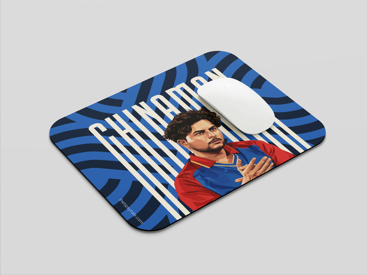 "KULDEEP YADAV - CRICKET FANBASE" Mousepad Enhance Your Workspace with Style