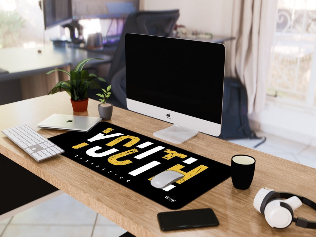 "YOUTH GENERATION" Gaming Mousepad Elevate Your Gaming Experience