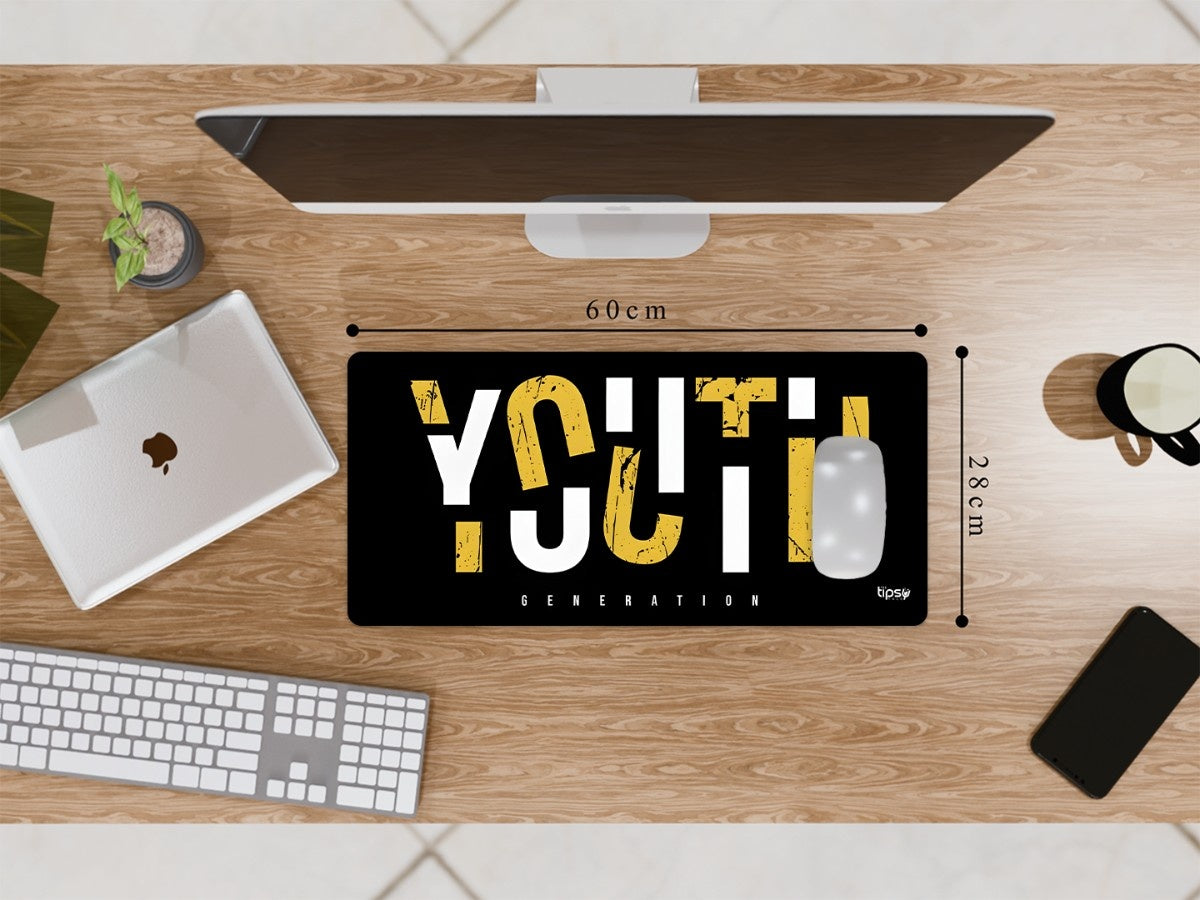 "YOUTH GENERATION" Gaming Mousepad Elevate Your Gaming Experience