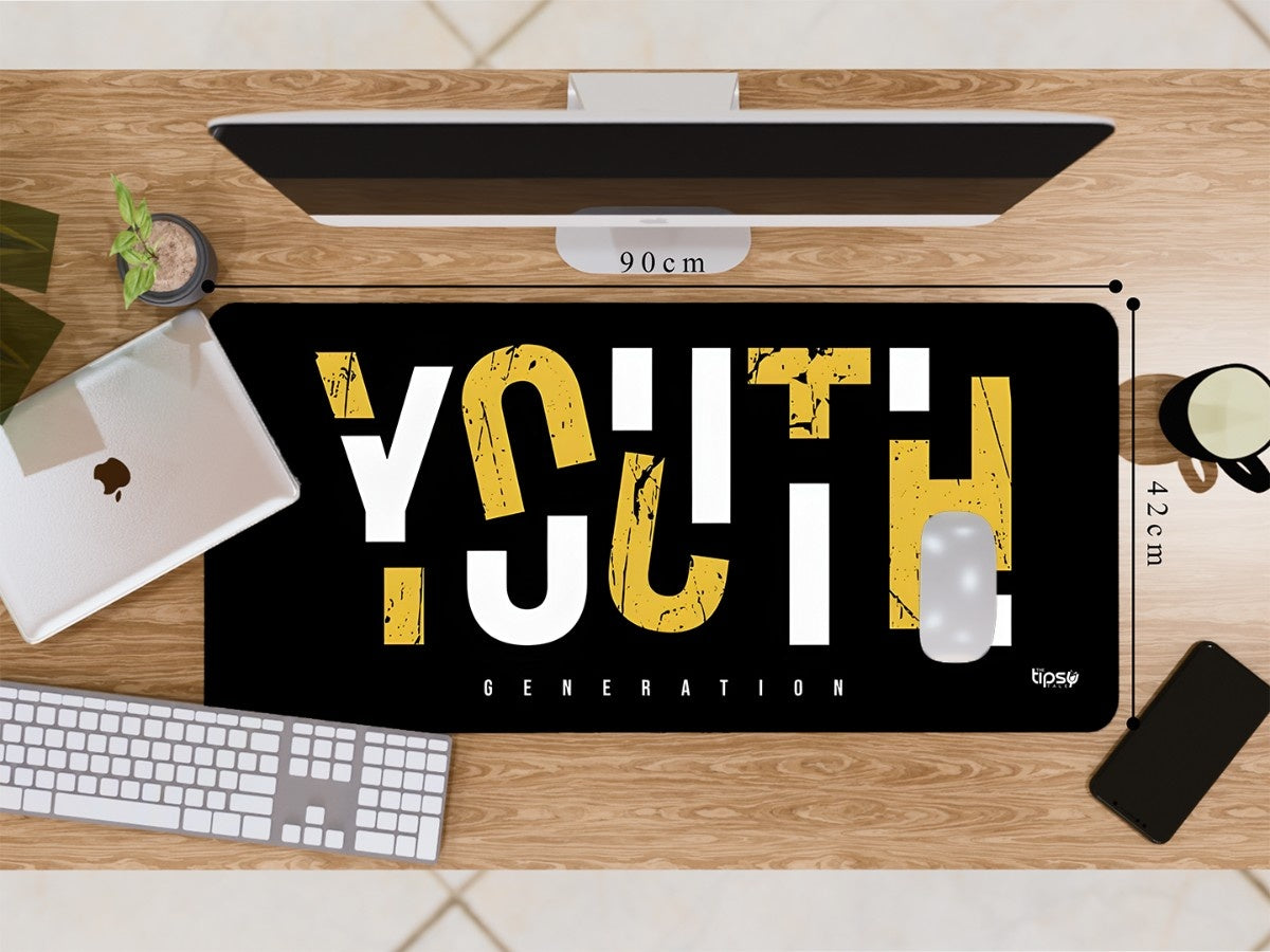 "YOUTH GENERATION" Gaming Mousepad Elevate Your Gaming Experience