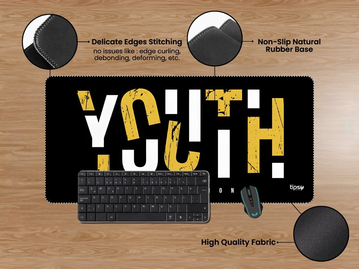 "YOUTH GENERATION" Gaming Mousepad Elevate Your Gaming Experience