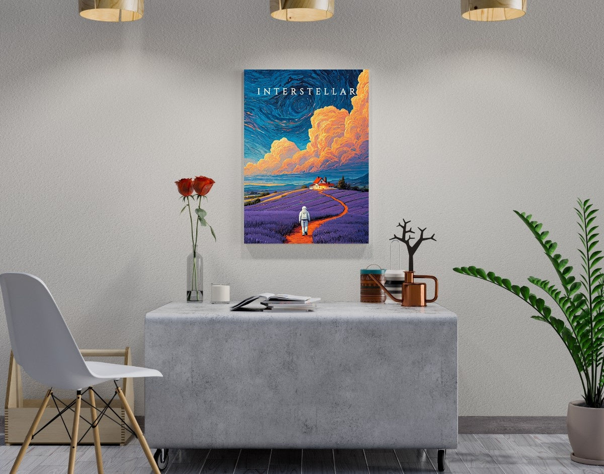 "Interstellar Path"- Shiny & Sturdy Metallic Poster Art That Pops & Sticks