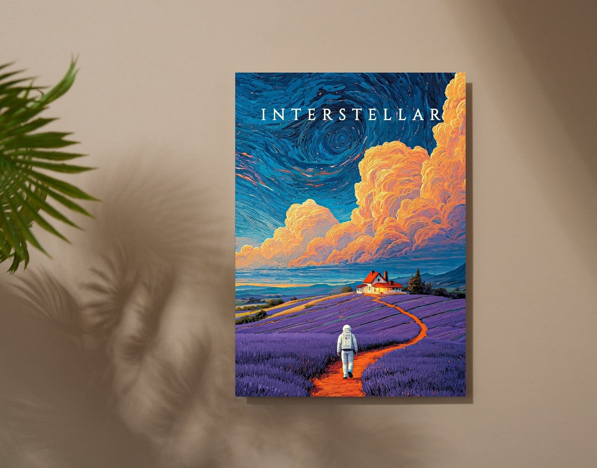 "Interstellar Path"- Shiny & Sturdy Metallic Poster Art That Pops & Sticks