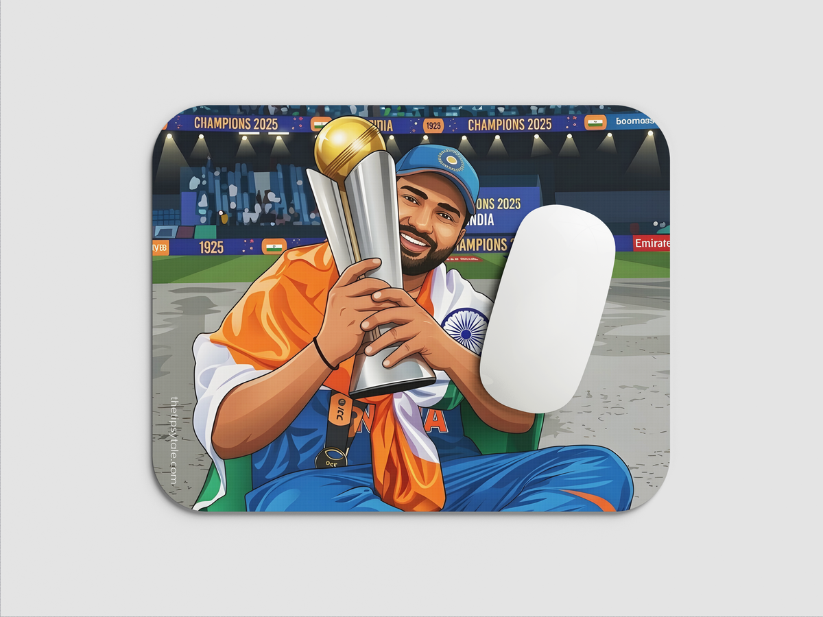 "ROHIT SHARMA 45 - RS- CRICKET FANDOM" Mousepad Enhance Your Workspace with Style