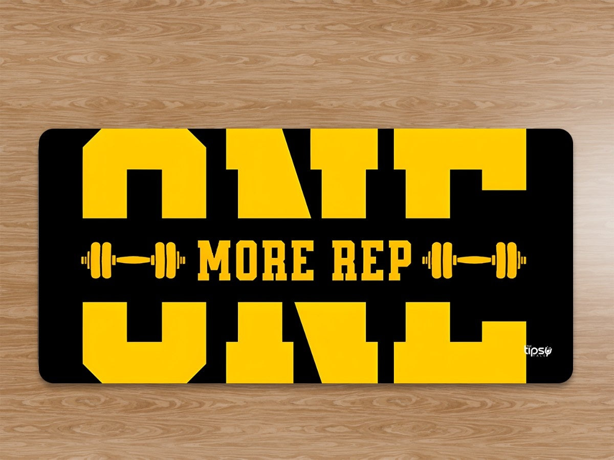 "ONE MORE REP " Gaming Mousepad Elevate Your Gaming Experience