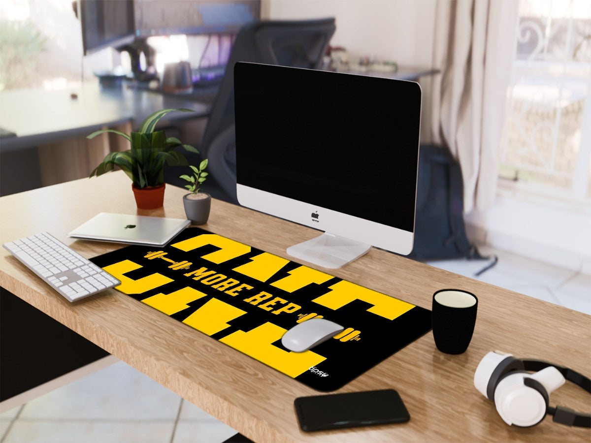 "ONE MORE REP " Gaming Mousepad Elevate Your Gaming Experience