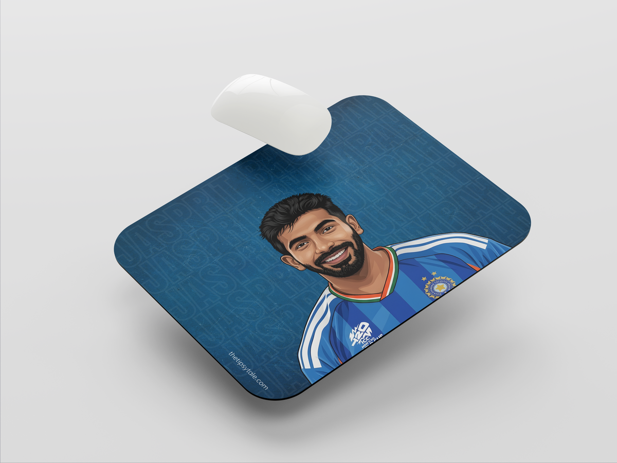 "GOAT 93 JASPRIT BHUMRAH " Mousepad Enhance Your Workspace with Style
