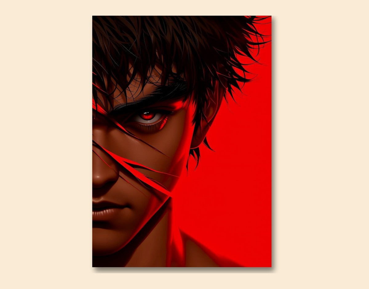 "Red Rage"- Shiny & Sturdy Metallic Poster Art That Pops & Sticks