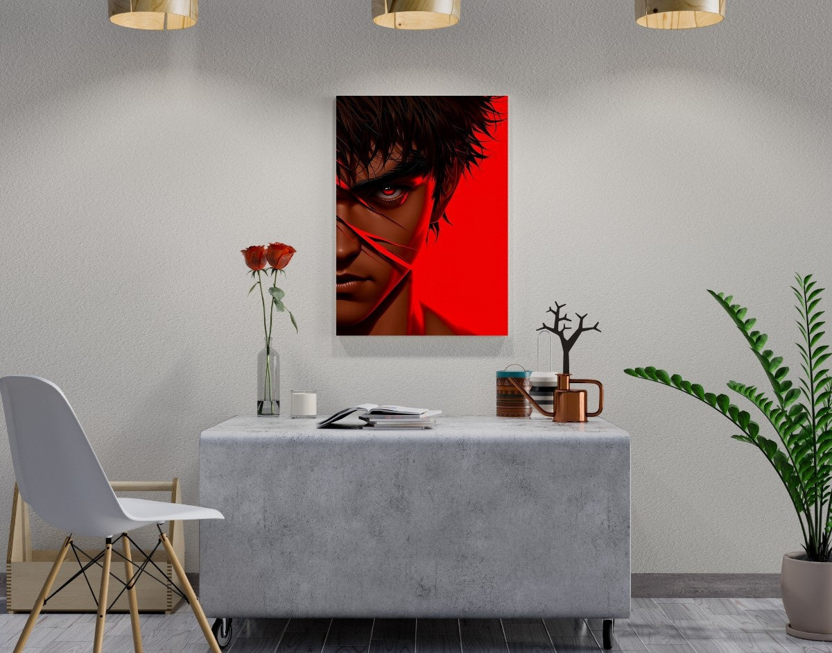 "Red Rage"- Shiny & Sturdy Metallic Poster Art That Pops & Sticks