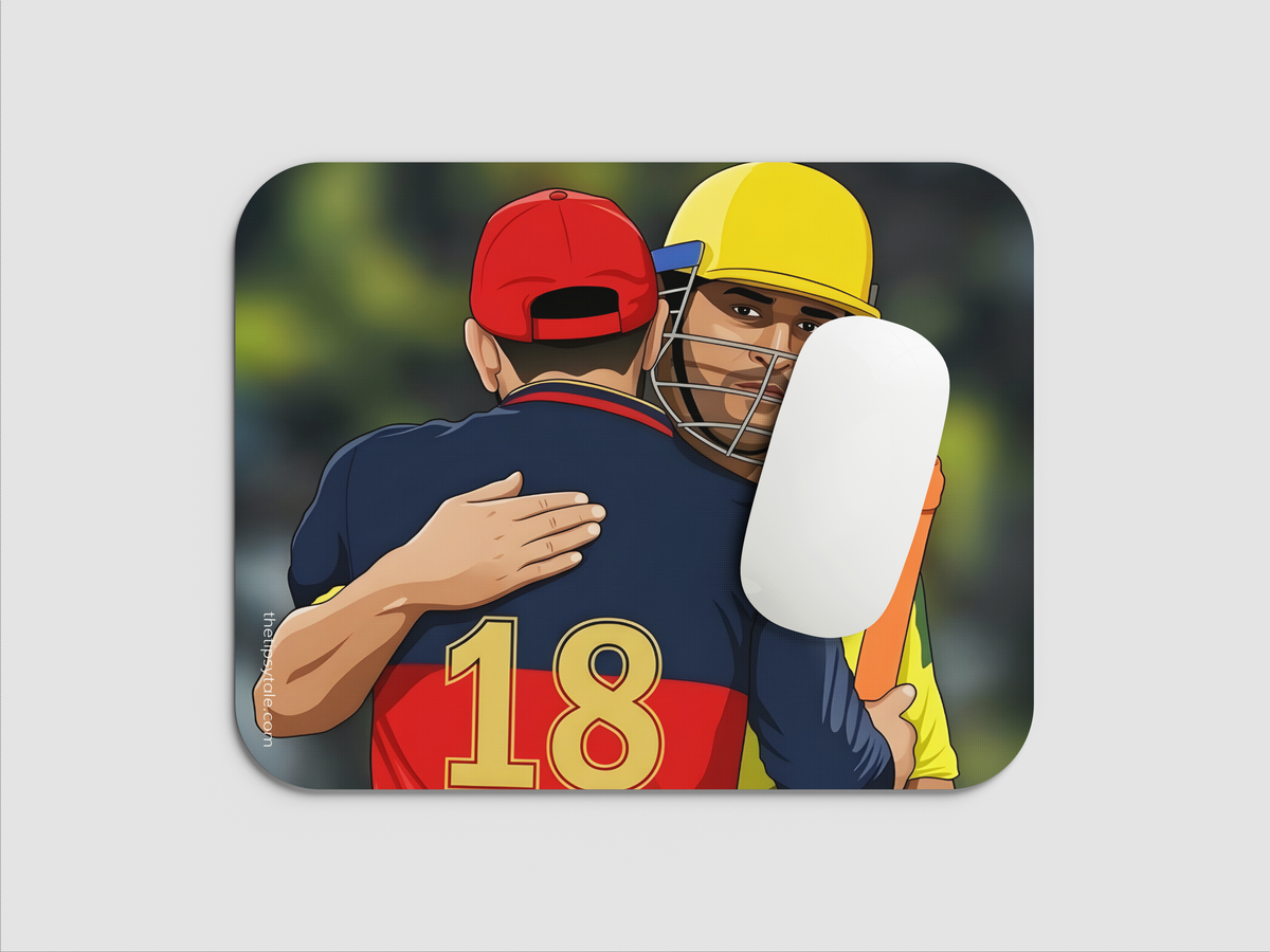 "KING & THALA - CRICKET FANDOM" Mousepad Enhance Your Workspace with Style