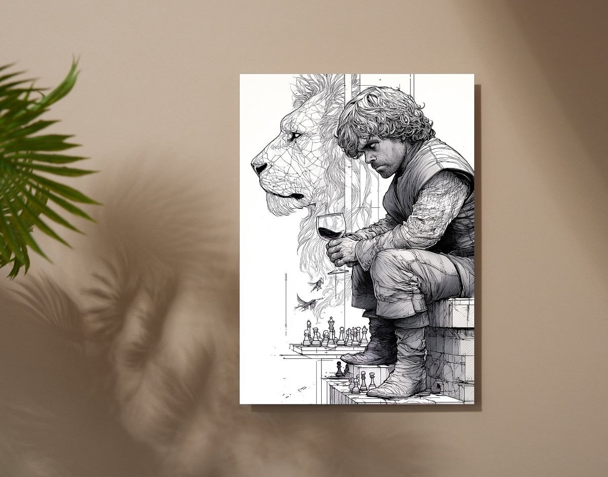 "Lionhearted"- Shiny & Sturdy Metallic Poster Art That Pops & Sticks