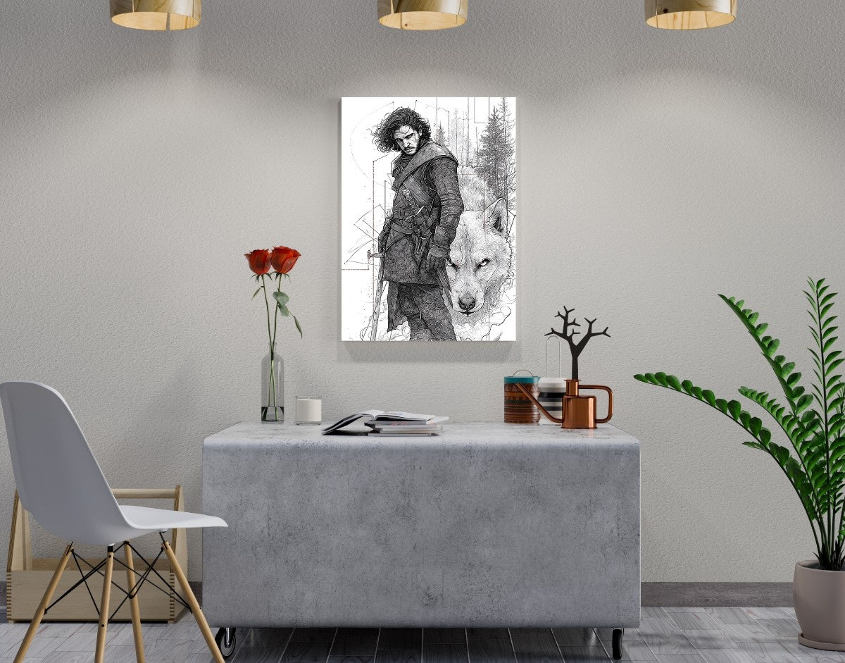 "Lone Wolf"- Shiny & Sturdy Metallic Poster Art That Pops & Sticks