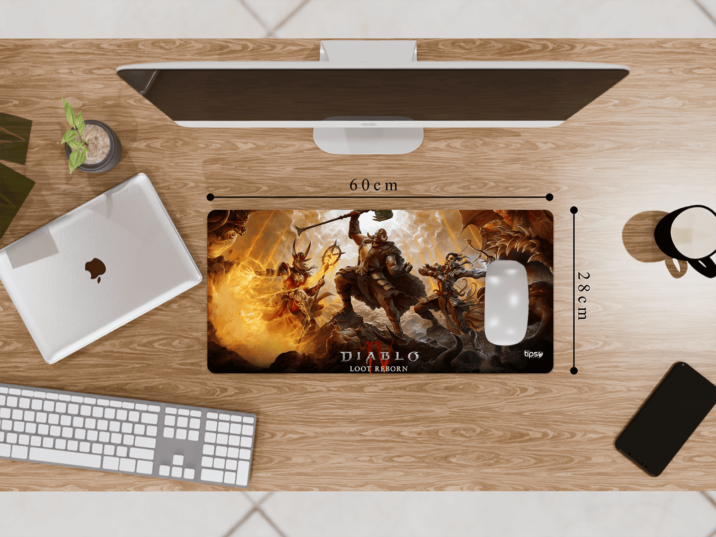 "DIABLO LOOT REBORN" Gaming Mousepad Elevate Your Gaming Experience
