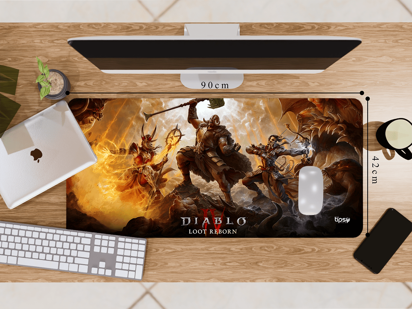 "DIABLO LOOT REBORN" Gaming Mousepad Elevate Your Gaming Experience