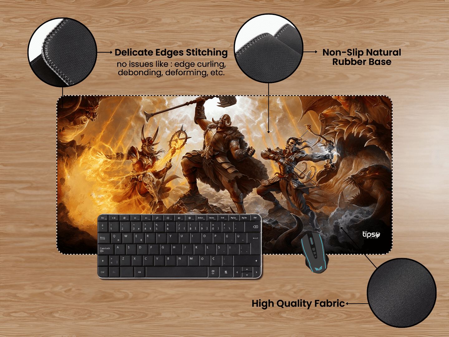 "DIABLO LOOT REBORN" Gaming Mousepad Elevate Your Gaming Experience