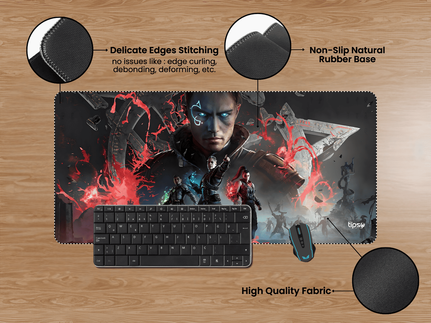 "JAK KIRKAN ZENDARA DEVYN SANDRAKK KENZIE IMMORTALS OF AVEUM " Gaming Mousepad Elevate Your Gaming Experience