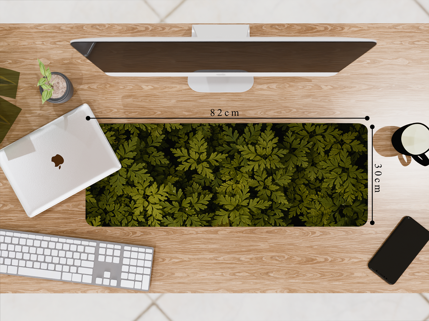 "Leaves Pattern" Gaming Mousepad – Elevate Your Gaming Experience
