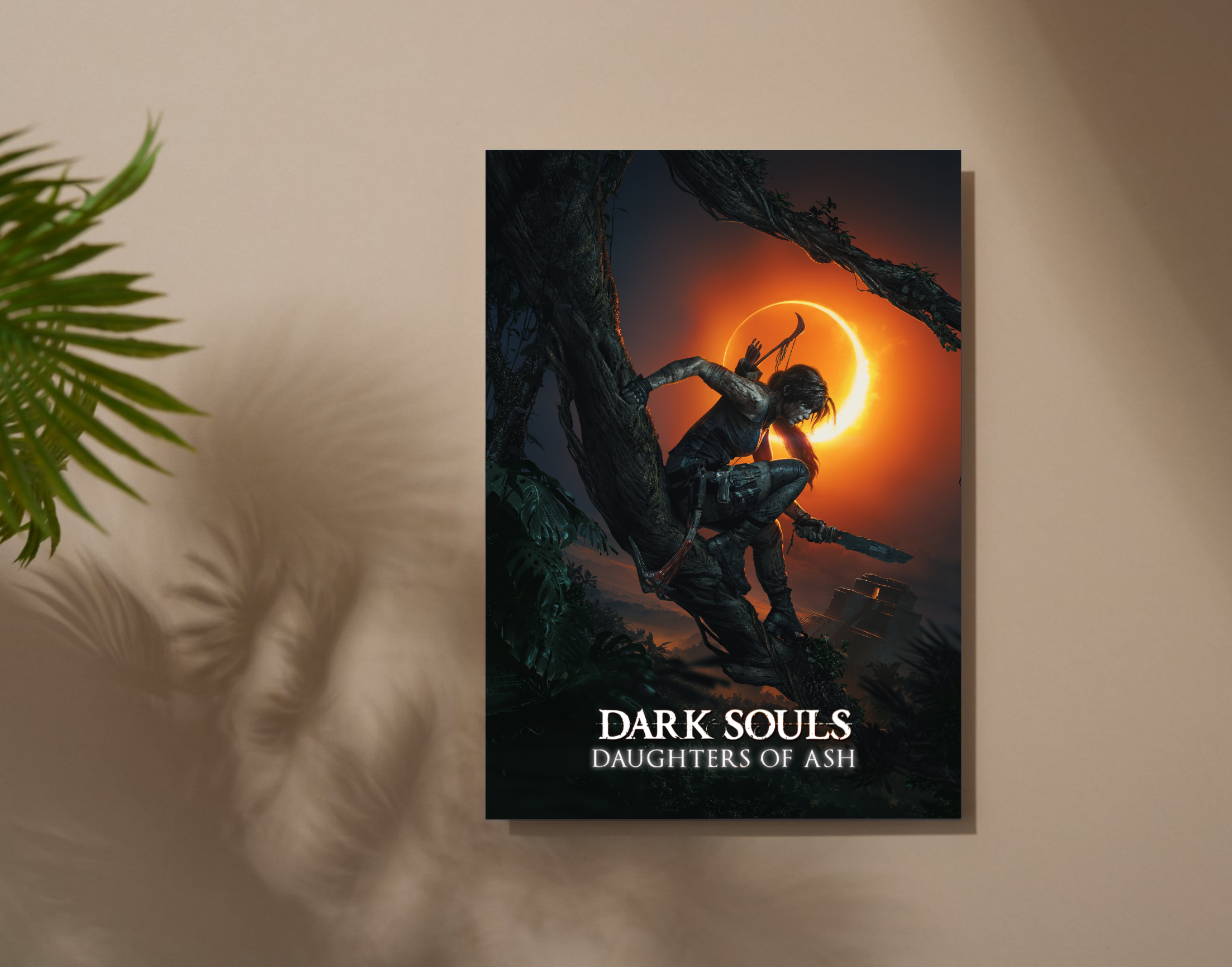 "TOMB RIDER: DARK SOULS :DAUGHTERS OF ASH- GAMING"- Shiny & Sturdy Metallic Poster Art That Pops & Sticks (Literally!)